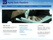 Tablet Screenshot of equityjurischambers.com